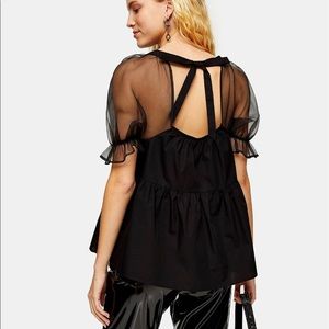 Topshop ogenza balloon blouse